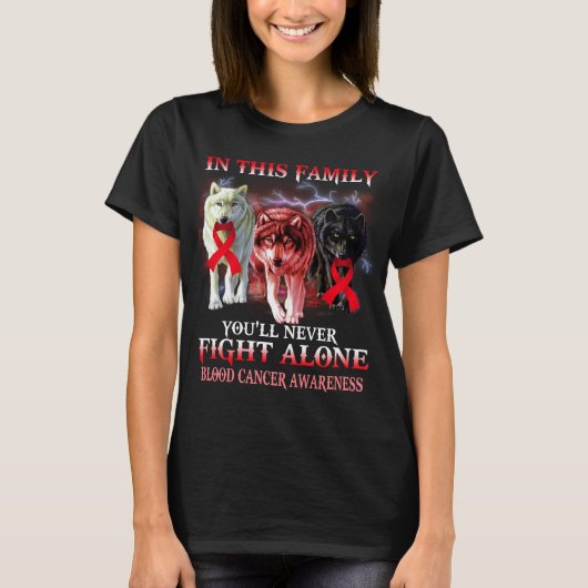griepwolf is nooit alleen t-shirt (Voorkant)