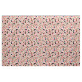 griesmeel floraalroze stof (Fat Quarter)