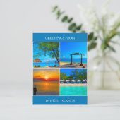 grietjes op het eiland gili briefkaart (Staand voorkant)