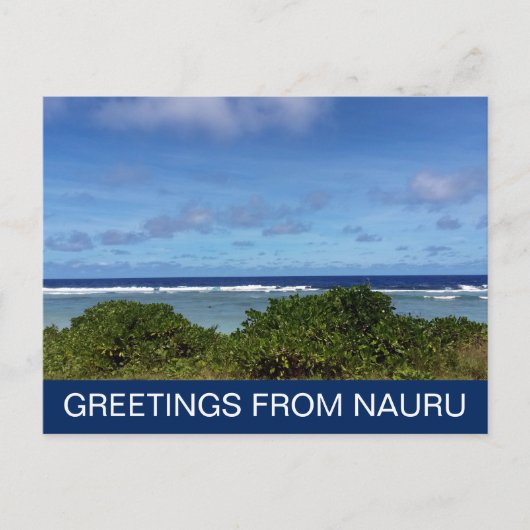 grietjes op het eiland nauru briefkaart (Voorkant)