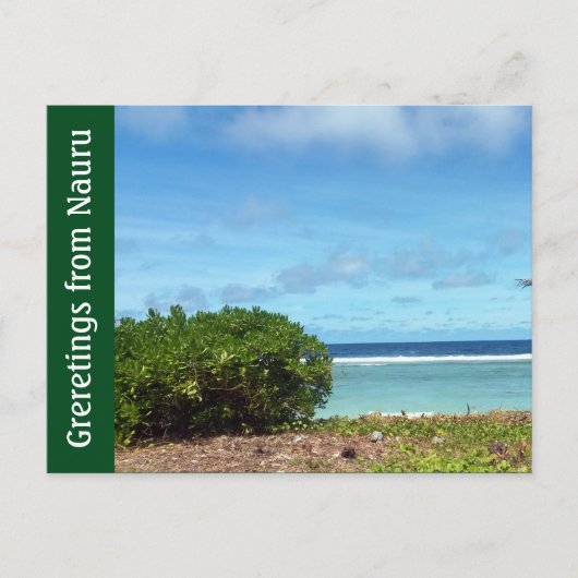 grietwater van de nauru briefkaart (Voorkant)