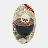 Griewelijke Halloween Pompoen Keramisch Ornament (Rechts)