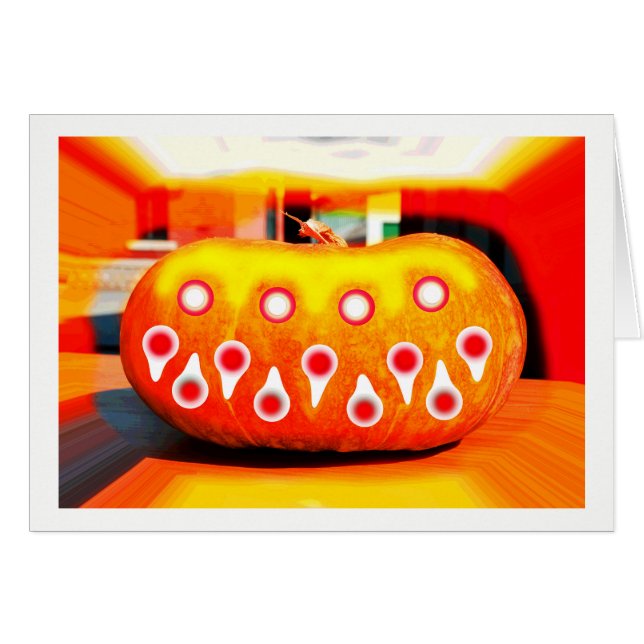 Griewelijke pompoen voor Halloween (Voorkant Horizontaal)