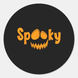 Griezeld Halloween Pompoen Griezeld Pompoen Ronde Sticker