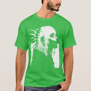 Griezeld meisje Cybergoth Gotische Anime Manga ret T-shirt