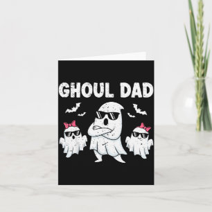 Griezeldad Vintage Geest Grappige Halloween Kostuu Kaart