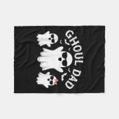 Griezeldad Vintage Vader Geest Grappig Halloween Fleece Deken (Voorkant (Horizontaal))