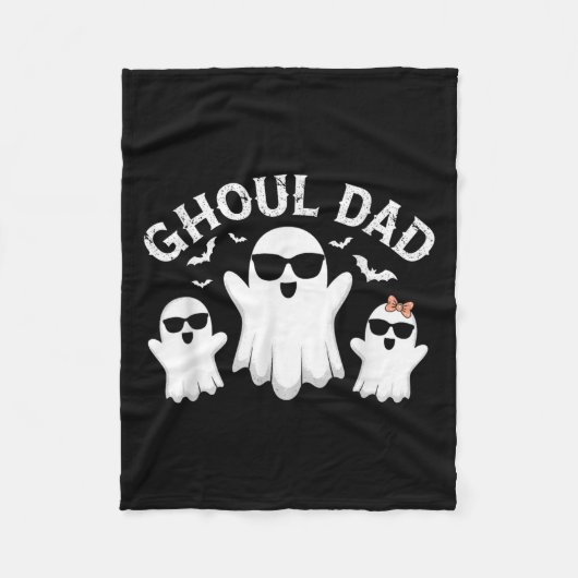 Griezeldad Vintage Vader Geest Grappig Halloween Fleece Deken (Voorkant)