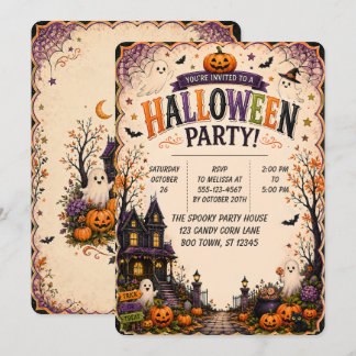 🎃👻 Griezeldag Halloweenfeest Uitnodiging 🕸️✨