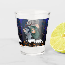 Griezeldijke Heks & Spoken Huis Halloween🌙 Shot Glas