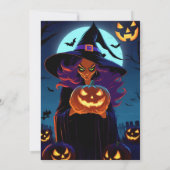 Griezeldossier Gotische Halloween-feest Kaart (Achterkant)