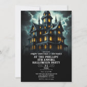 Griezelen Enge Spokenhuis Halloween Feest Kaart (Voorkant)