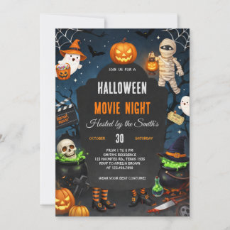 Griezelen Horror Halloween Film Nacht Feest Kaart