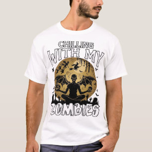 Griezelende zombies Halloween Gevleugelde Demon Ma T-shirt