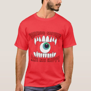 griezelfilms maken me gelukkig vrienden familie t-shirt