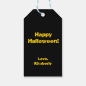 Griezelhuis Halloween Cadeaulabel (Achterkant)