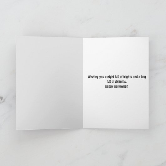 Griezelhuis Halloween Feest Spoken Kaart (Binnen)