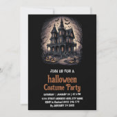 Griezelhuis Kostuum Halloween Feest Uitnodiging (Voorkant)