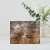 Griezelig Antiek kijken vogels en schrijven Hallow Feestdagenkaart (Staand voorkant)