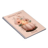 Griezelig Babe Pompoen voor Meisjes Notitieboek (Rechterzijde)