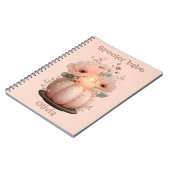 Griezelig Babe Pompoen voor Meisjes Notitieboek (Linkerzijde)