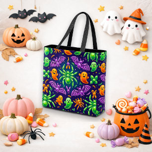 Griezelig ballon dier Halloween trick-or-treat Tote Bag
