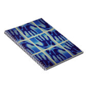 griezelig blauw notitieboek (Rechterzijde)