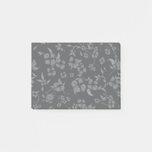 Griezelig Bloemenpatroon 3 Post-it® Notes (Voorkant)