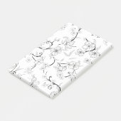 Griezelig Bloemenpatroon 7 Post-it® Notes (Schuin)