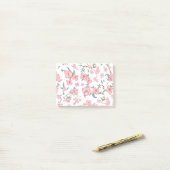 Griezelig Bloemenpatroon Post-it® Notes (Op bureau)