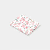 Griezelig Bloemenpatroon Post-it® Notes (Schuin)