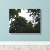 Griezelig bos canvasprint canvas afdruk (Insitu (Houten vloer))