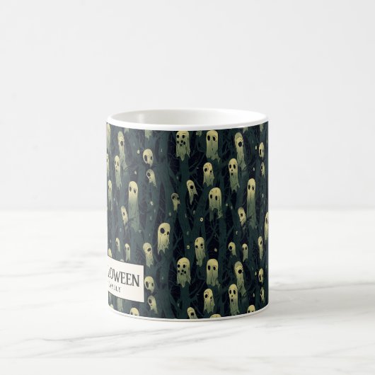Griezelig Bos en Geesten Halloween Koffiemok (Center)