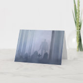 Griezelig Bos op Halloween Kaart (Voorkant)