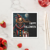 griezelig carnaval clown halloween feest servet (Insitu)
