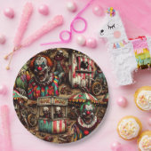 griezelig carnaval clown zombie halloween papieren bordje (Feest)