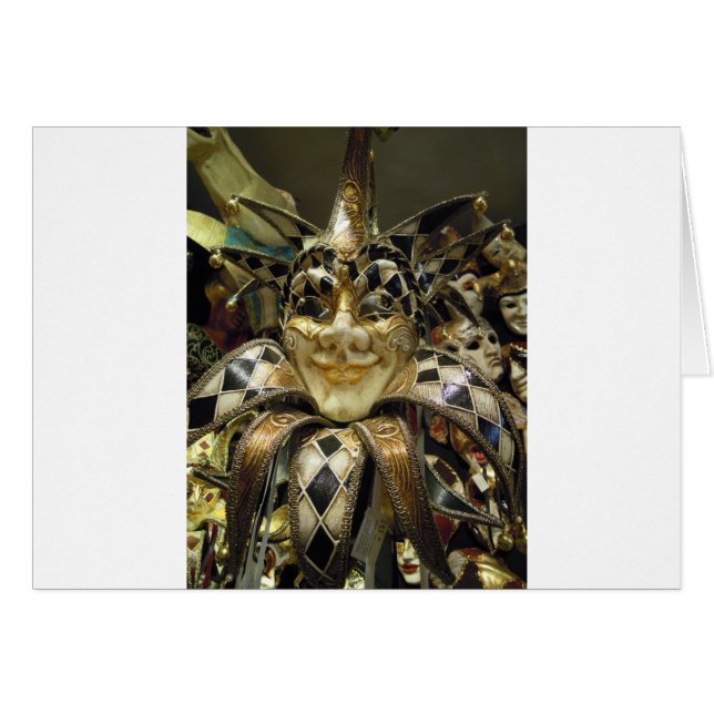 Griezelig Carnavalsmasker (Voorkant Horizontaal)