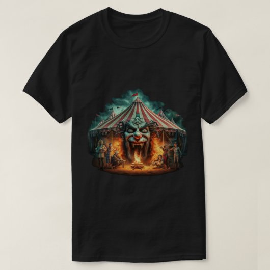 griezelig circus t-shirt (Design voorkant)