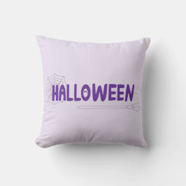 Griezelig Cute Gelukkig Halloween Calligrafie Kuns Kussen