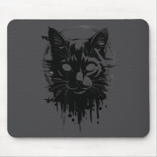 Griezelig Cute Goth Kat Horror Kitty Schets Alt Ng Muismat