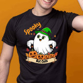 Griezelig Cute Halloween Geest Typografie Feestje T-shirt