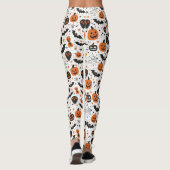 Griezelig Cute Halloween Patroon Leggings (Achterkant)
