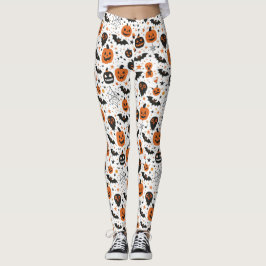 Griezelig Cute Halloween Patroon Leggings