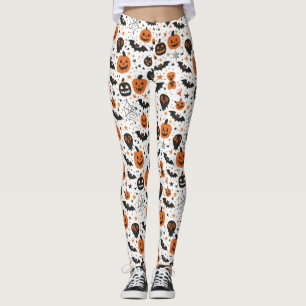 Griezelig Cute Halloween Patroon  Leggings