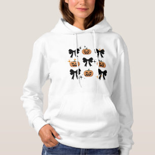 Griezelig Cute Halloween Strikken en Pompoenen Hoo Hoodie