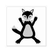 Griezelig Cute Halloween Wolf Zelfinktende Stempel (Design)