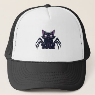 Griezelig Cute Kat � Spinnenpoten & Hart Ogen Over Trucker Pet