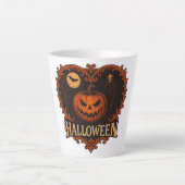 Griezelig Cute Kleine Latte Mok – Halloween Esthet (Voorkant)