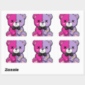 Griezelig Cute Pastel Goth Beer Sticker (Vel)