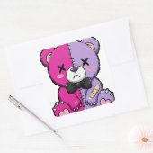 Griezelig Cute Pastel Goth Beer Sticker (Envelop)